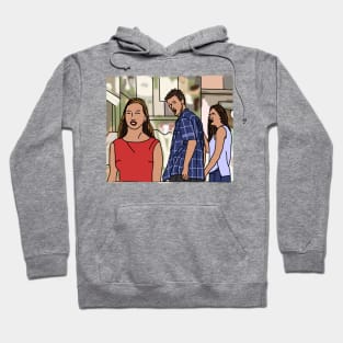 Distracted Boyfriend Meme Hoodie